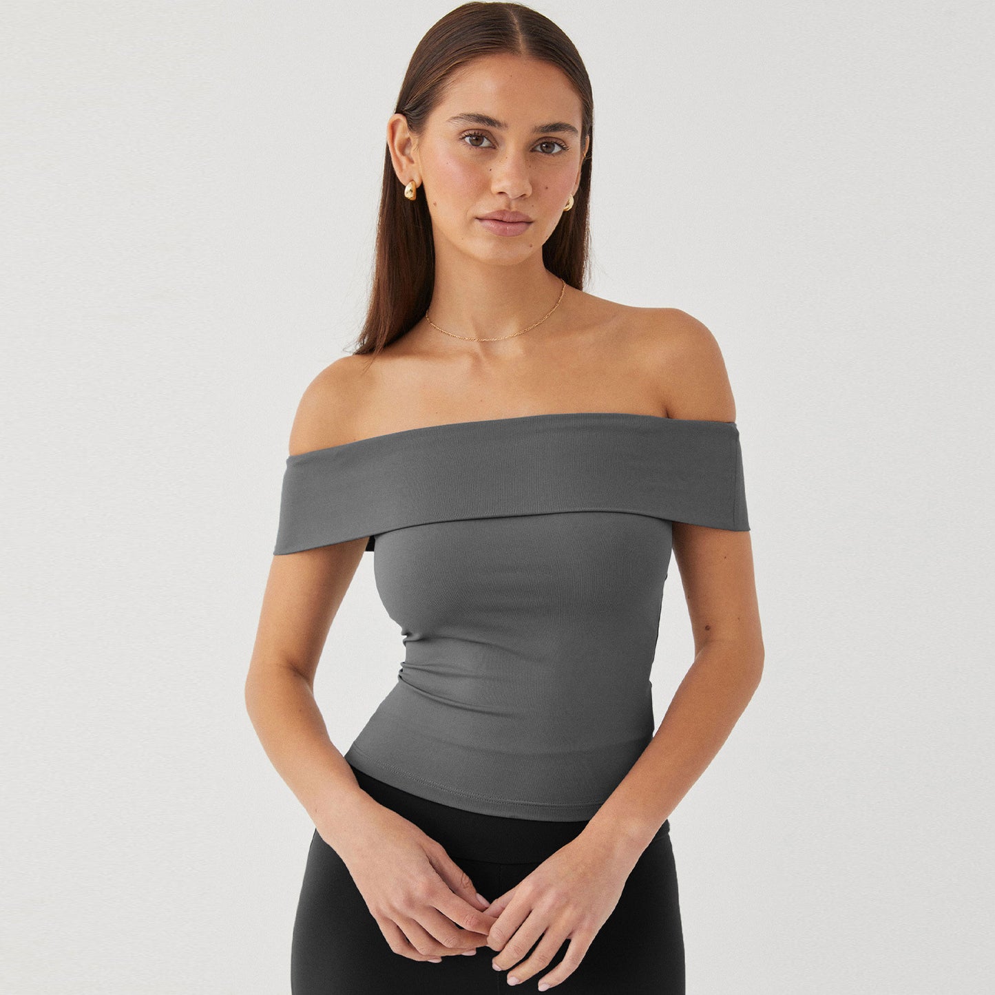 ZllKl European and American Women's Clothing Summer New Tube Top Sexy T-shirt off-Shoulder Hot Girl Pure Desire Style Top for Women