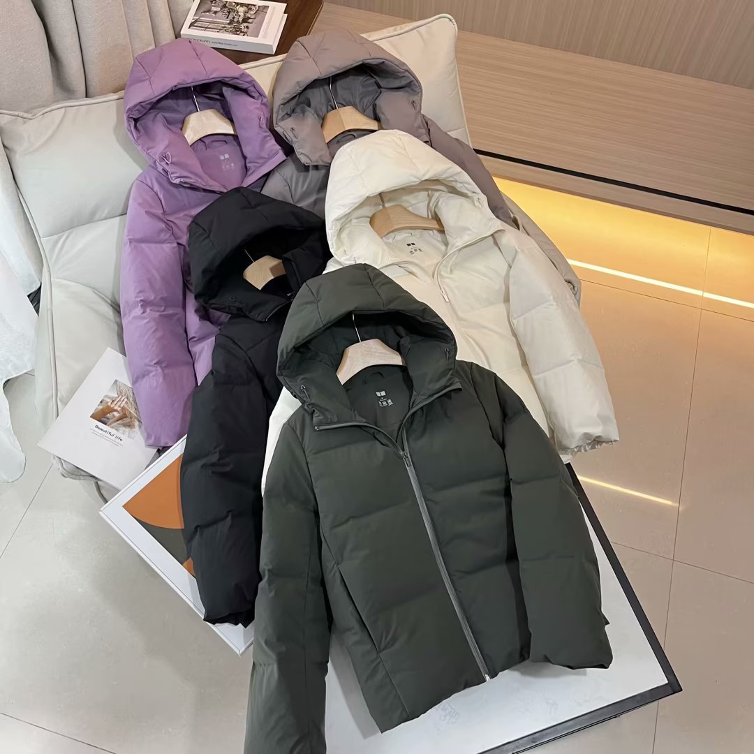 Fitting Room~ Seamless Down Hooded Jacket Thickened Down Jacket Women's Warm 2023 Winter Women's S460920