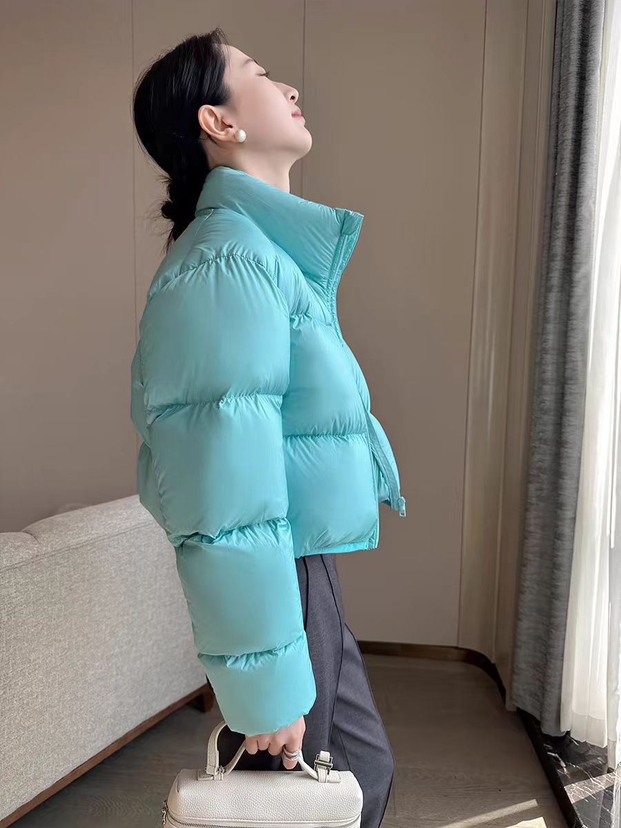 winter new Kendou style thickened stand-up neck cotton coat women's short fashion small cotton coat