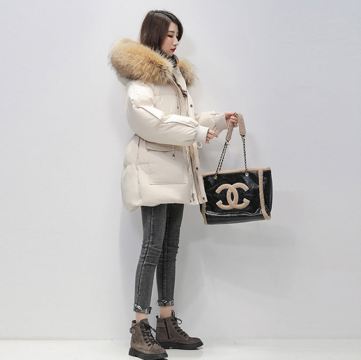Longshun down cotton-padded clothes winter 2023 new Korean version small loose cotton-padded jacket thickened cotton-padded clothes bread women