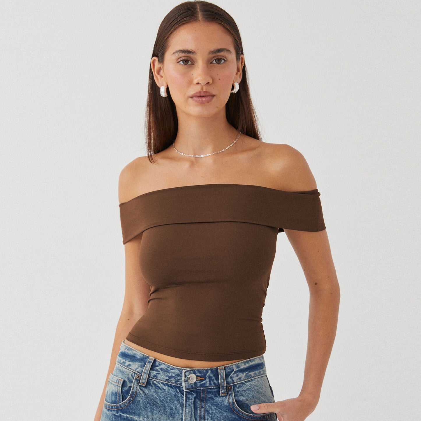 ZllKl European and American Women's Clothing Summer New Tube Top Sexy T-shirt off-Shoulder Hot Girl Pure Desire Style Top for Women