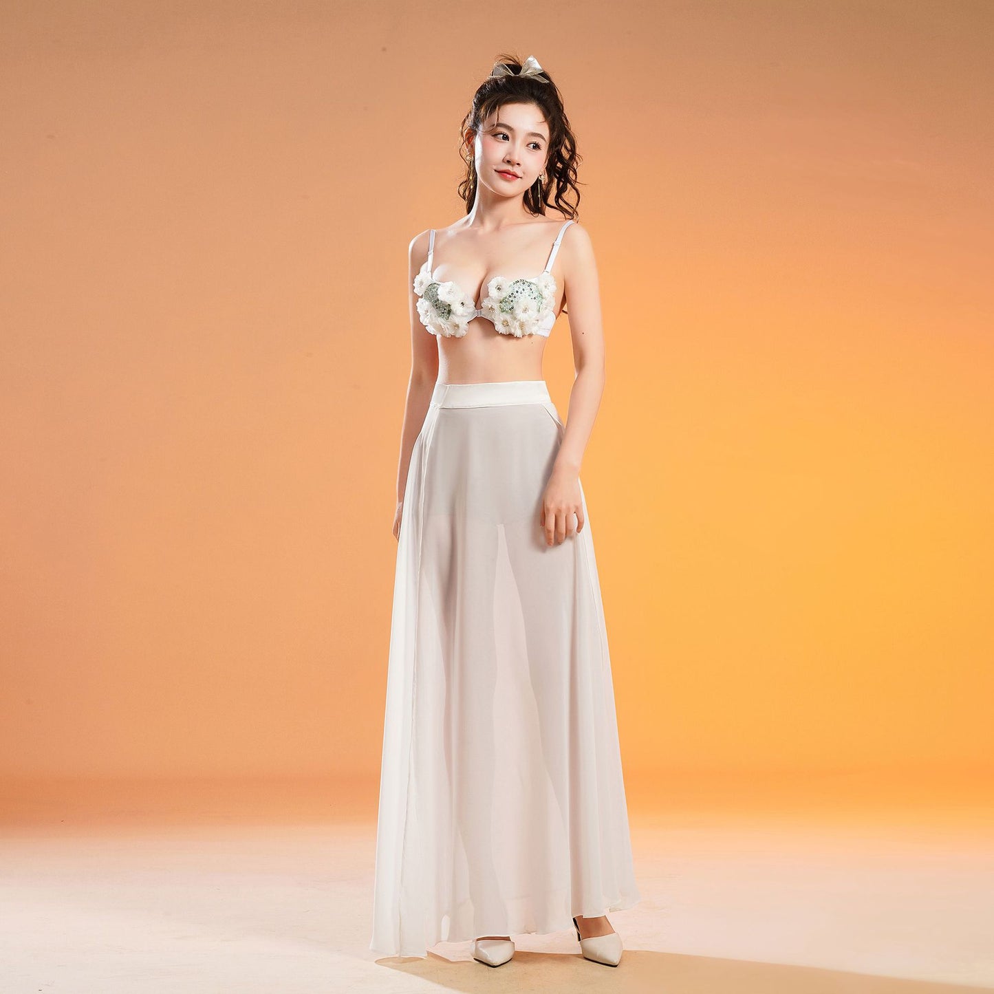 2025 G212/Sexy Perspective Dress Evening Club Car Show Night Club Women's Chiffon Transparent Backless Evening Dress