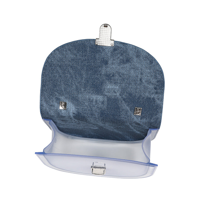 ZLLKL 2025 Bohao popular new Popular trade messenger bag women's high sense translucent versatile shoulder fashion handbag saddle bag