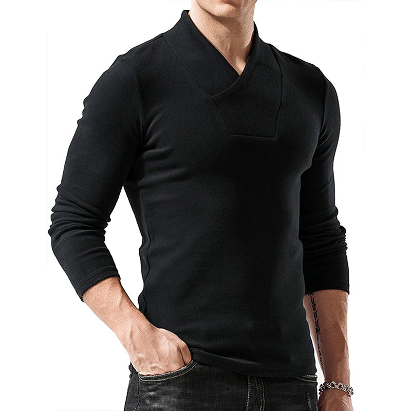 ZLLKL 2025 Popular, , autumn and winter turtleneck warm bottoming shirt Popular trade men's long-sleeved t-shirt thickened t-shirt top men's wholesale