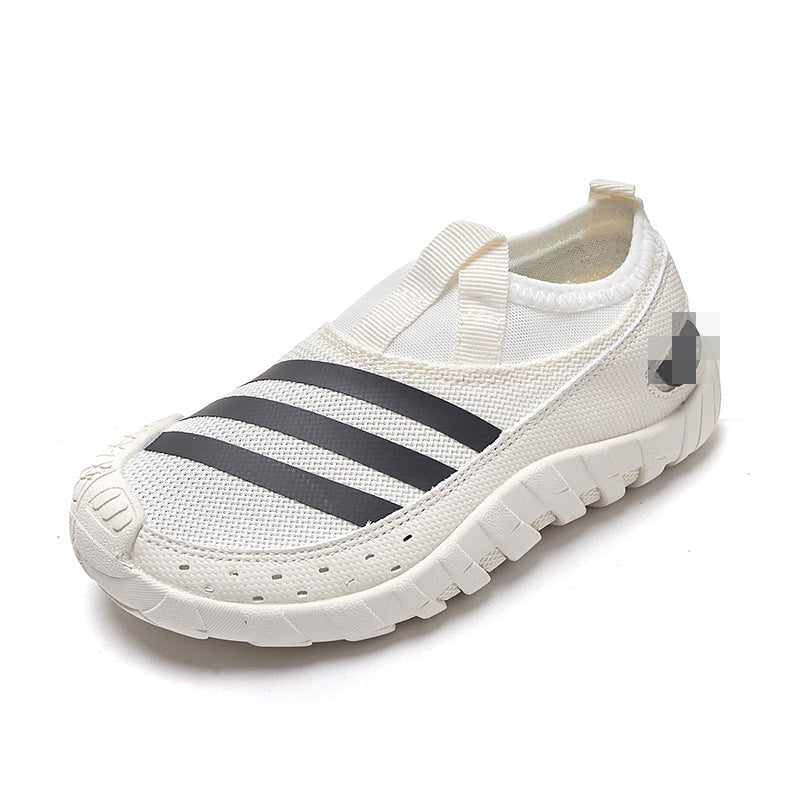 ZllKl Spring New Children's Mesh Breathable Wading Shoes Boys Lightweight Soft Sole Sneaker Boys Upstream Shoes