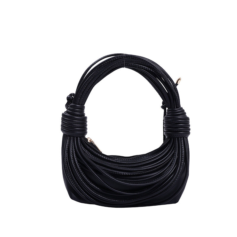 ZllKl Personalized Creative Bag Women's Bag 2022 Summer New Fashion Thread Bundle Woven Knotted Women's Shoulder Crossbody Tote