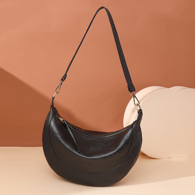 2025 Find factory underarm bags, women's commuter niche crescent bags, new bags, retro women's bags, shoulder bags.