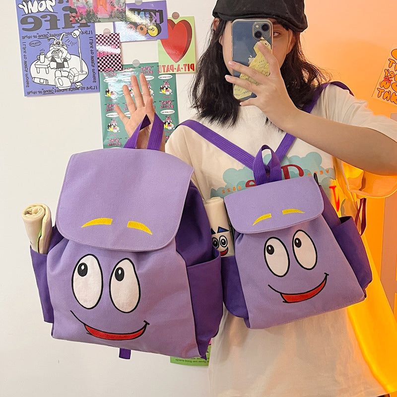 Dora the Explorer Backpack Dora Map Cartoon Crossbody Small Backpack Cute Children Kindergarten Gifts