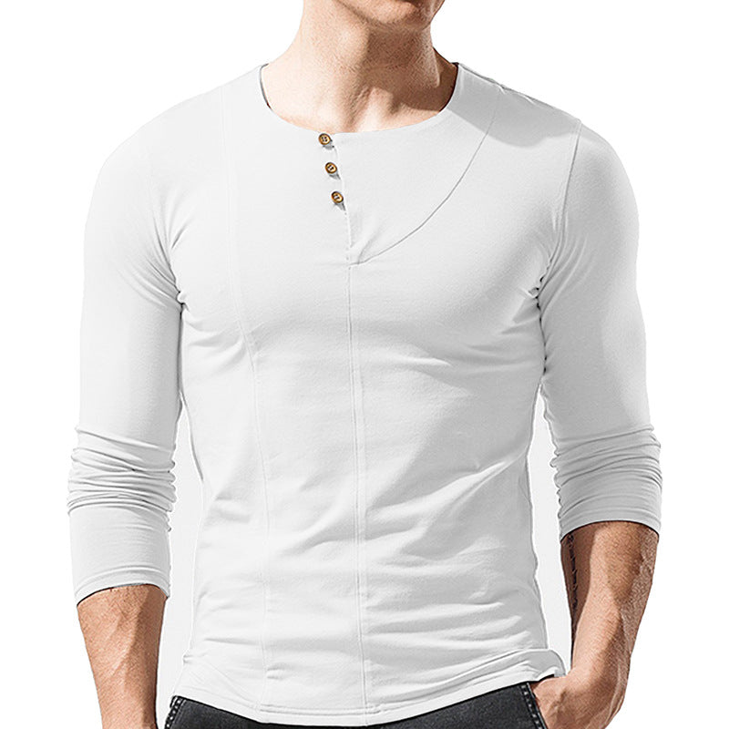 ZLLKL 2025 men's long-sleeved crew neck T-shirt, men's bottoming shirt, Popular trade men's t-shirt, popular clothes wholesale