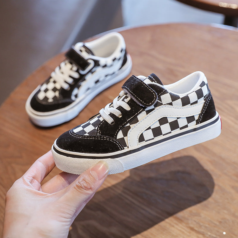 ZllKl Children's Canvas Shoes Summer New Boys and Girls Korean Sports Board Shoes Toddler Children Teens Street Shooting Toddler Shoes Fashion
