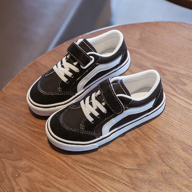 ZllKl Children's Canvas Shoes Summer New Boys and Girls Korean Sports Board Shoes Toddler Children Teens Street Shooting Toddler Shoes Fashion