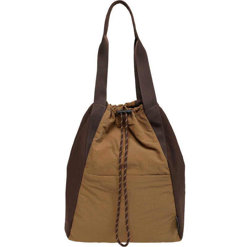 Cross-Border Bag New Nylon Backpack Women's Contrast Color Yoga Sports Bag Large Capacity Handbag Bags