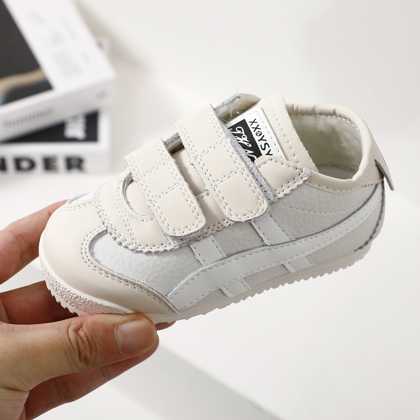 ZllKl Fashion Soft Bottom Baby Toddler Shoes Spring and Summer New Boys 'And Girls' Sneakers Korean Genuine Leather Children Cortez