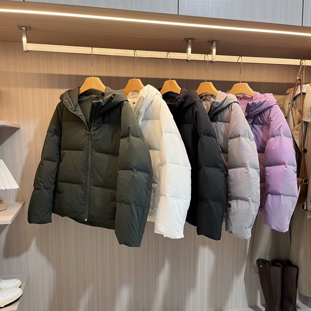 Fitting Room~ Seamless Down Hooded Jacket Thickened Down Jacket Women's Warm 2023 Winter Women's S460920