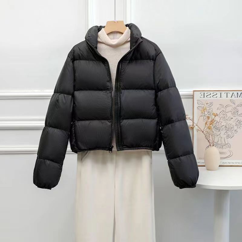 winter new Kendou style thickened stand-up neck cotton coat women's short fashion small cotton coat