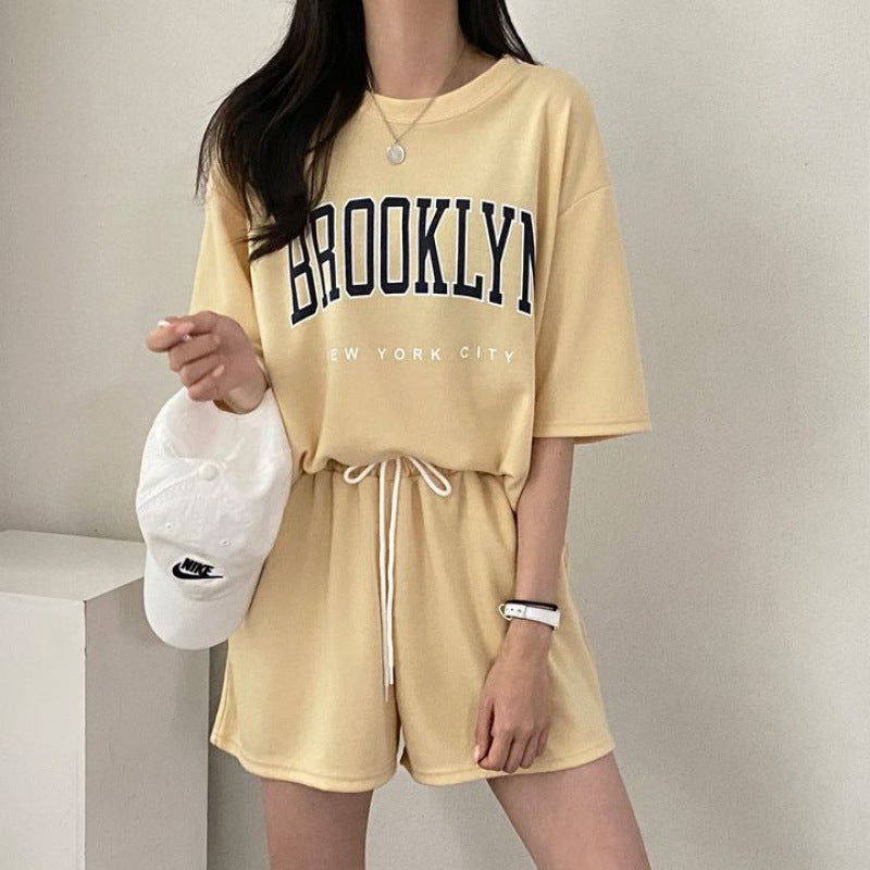 ZllKl Manufacturer wholesale wholesale 100% short-sleeved shorts women's two-piece suit women's new summer fashion casual transportation