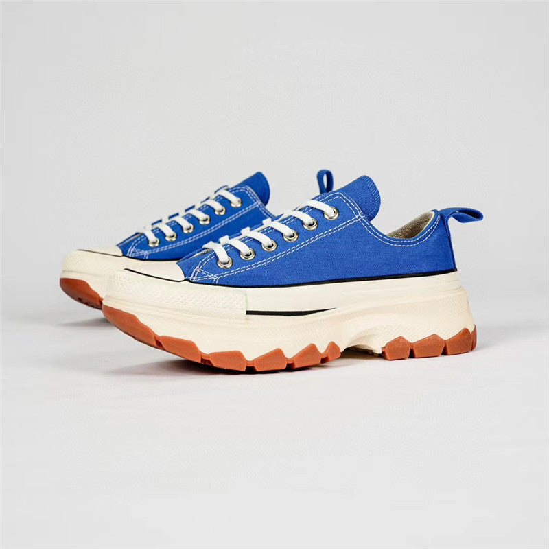 ZllKl Putian Pure Original Allstar Canvas Shoes 100 Th Anniversary Platform Dad Shoes Men's and Women's Casual All-Matching Heightened Sneakers