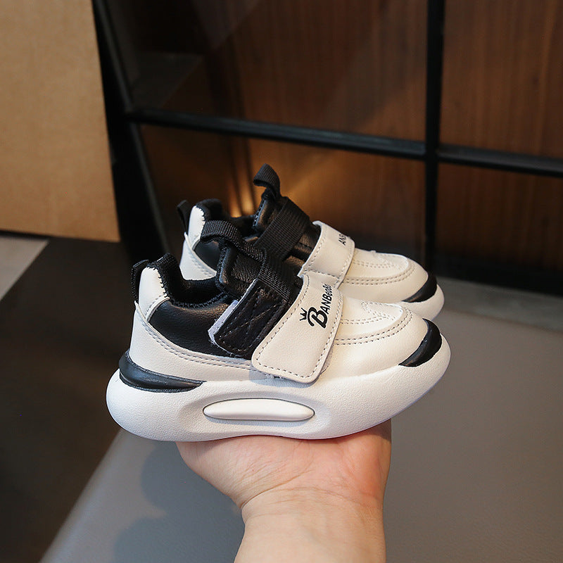 ZllKl Spring and Autumn New Children's Letter Fashion Sneaker Boys and Girls Sports Fashion Casual Running Shoes Dad Shoes
