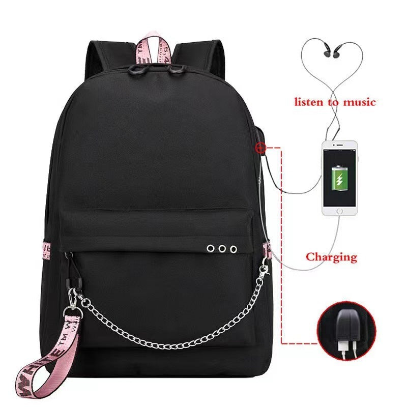 Cross-Border New Luminous Backpack Elementary and Middle School Student Schoolbags Women's Backpack