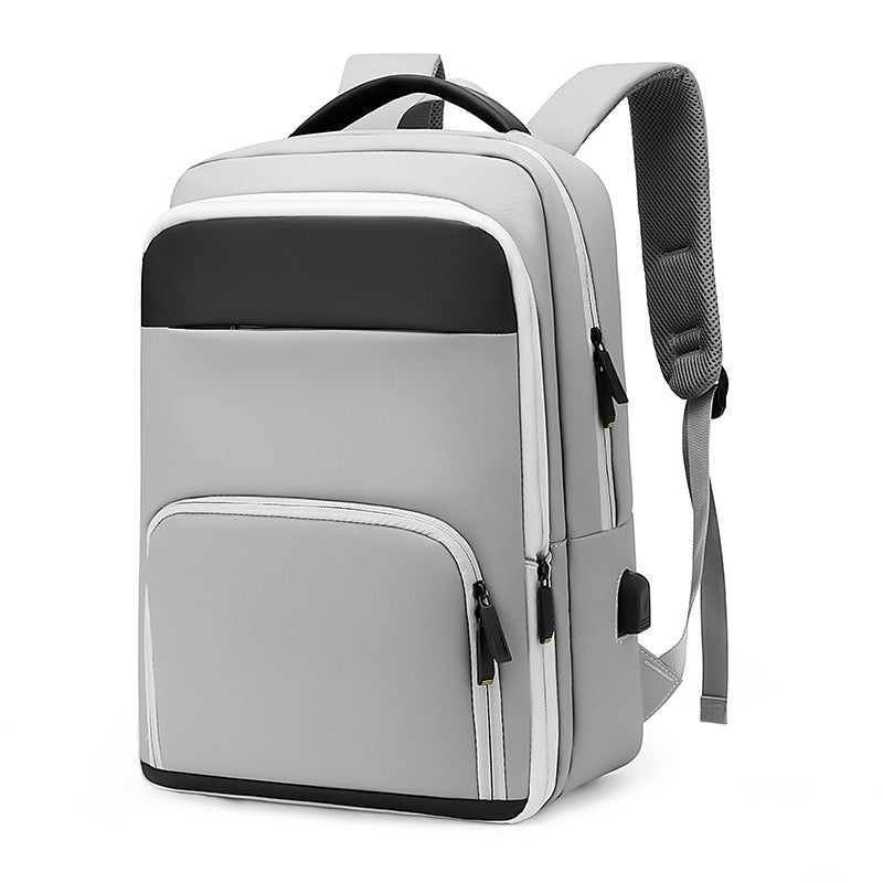 2025 business commuting backpack men's large-capacity expandable waterproof computer bag fashion travel backpack