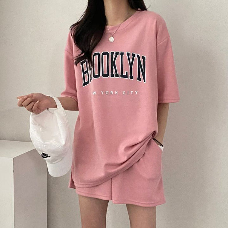 ZllKl Manufacturer wholesale wholesale 100% short-sleeved shorts women's two-piece suit women's new summer fashion casual transportation