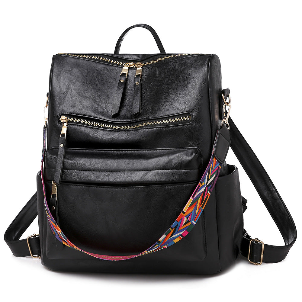 2025 2025 new backpack cute female PU retro home mommy bag, backpack large capacity, girls backpack