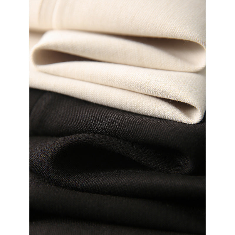 2025 Temperament split skirt, high waist fashion skirt spring and autumn new women's clothing, medium and long white skirt