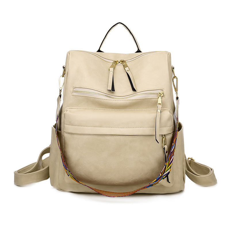 2025 2025 new backpack cute female PU retro home mommy bag, backpack large capacity, girls backpack