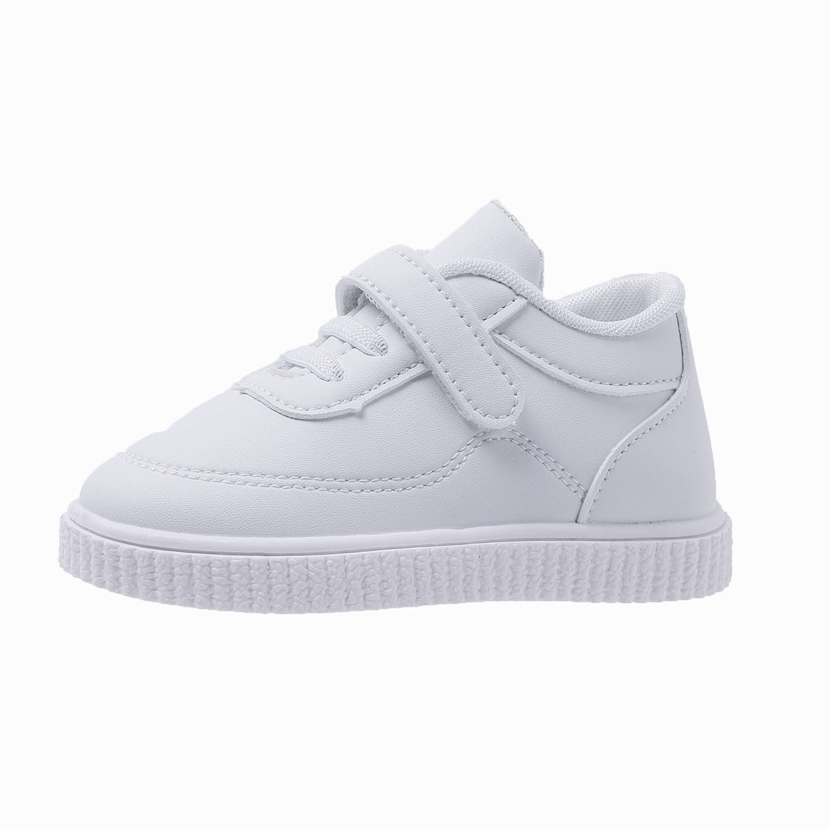 ZllKl Spring and Autumn Single-Layer Shoes Cross-Border White Soft Bottom Toddler Shoes for Children's Shoes Children's Baby Leather Sports White Shoes All Year round