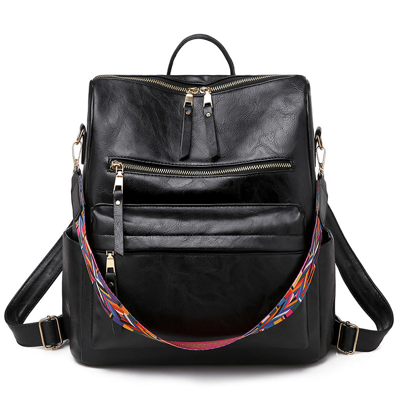 2025 2025 new backpack cute female PU retro home mommy bag, backpack large capacity, girls backpack