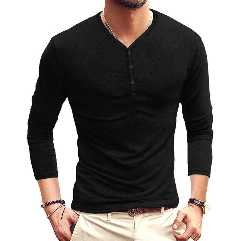 ZLLKL 2025 autumn and winter Popular trade clothing men's t-shirts, long-sleeved bottoming shirts, popular men's t-shirts