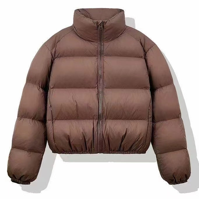 winter new Kendou style thickened stand-up neck cotton coat women's short fashion small cotton coat
