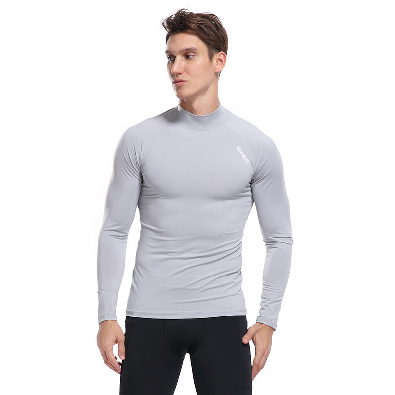 ZLLKL 2025 Outdoor quick-drying clothes, tight-fitting men's long-sleeved sportswear, light pressure, comfortable and breathable gym clothes, quick-drying men's t-shirt.