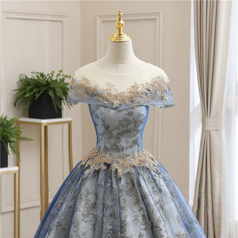 2025 New chorus performance suit, long vocal beauty vocal art test dress, host's annual meeting solo evening dress, fluffy skirt