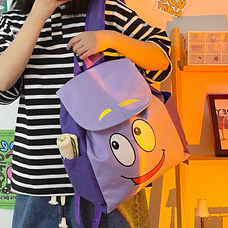 Dora the Explorer Backpack Dora Map Cartoon Crossbody Small Backpack Cute Children Kindergarten Gifts