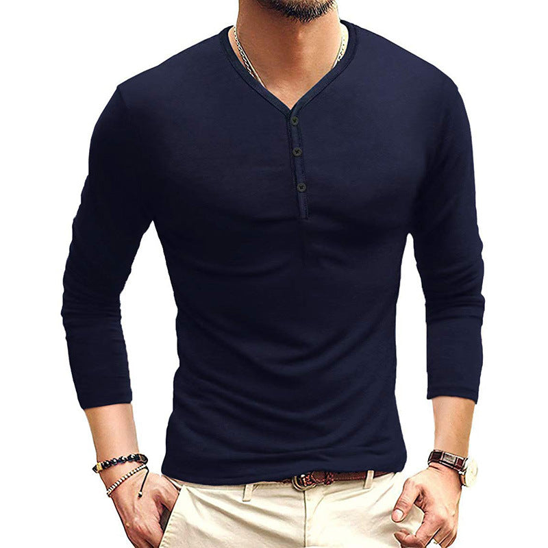 ZLLKL 2025 autumn and winter Popular trade clothing men's t-shirts, long-sleeved bottoming shirts, popular men's t-shirts