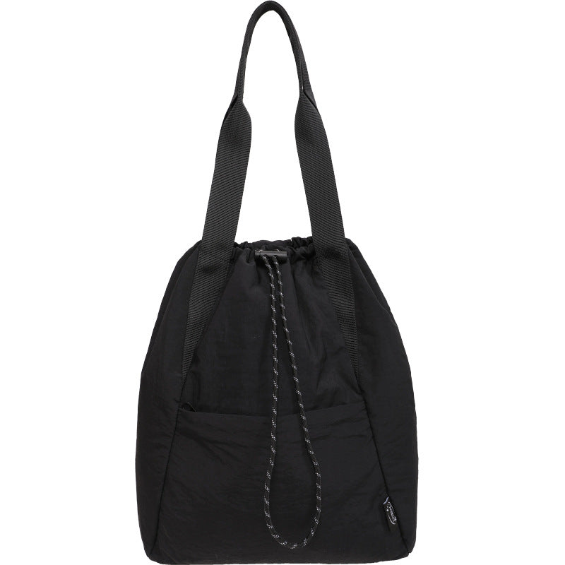 Cross-Border Bag New Nylon Backpack Women's Contrast Color Yoga Sports Bag Large Capacity Handbag Bags