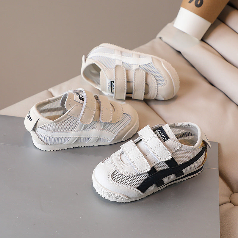 ZllKl Fashion Soft Bottom Baby Toddler Shoes Spring and Summer New Boys 'And Girls' Sneakers Korean Genuine Leather Children Cortez