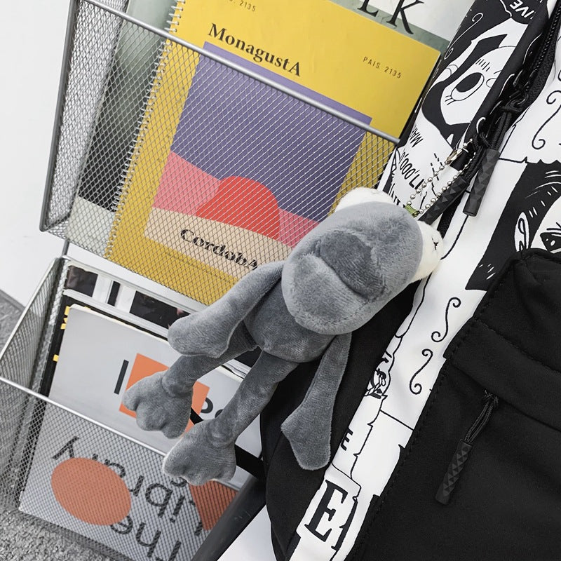 New Schoolbag Men's and Women's Korean Harajuku Ulzzang Backpack Student Junior and Middle School Students Middle School Student Backpack