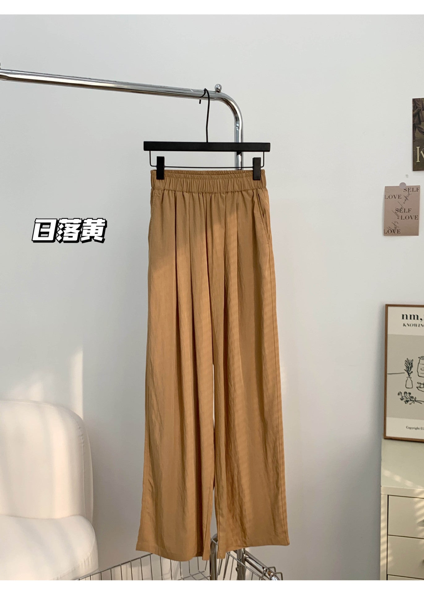 ZllKl Yiduzi Popular Yamamoto Pants High Waist Wide Leg Pants Women's Summer Thin Loose All-Matching Slimming Casual Pants