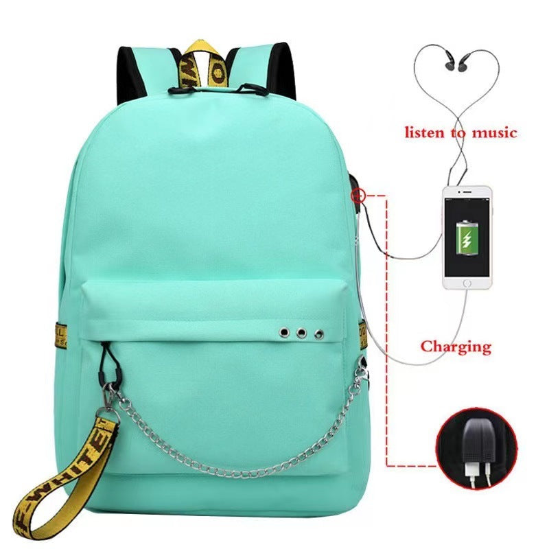 Cross-Border New Luminous Backpack Elementary and Middle School Student Schoolbags Women's Backpack