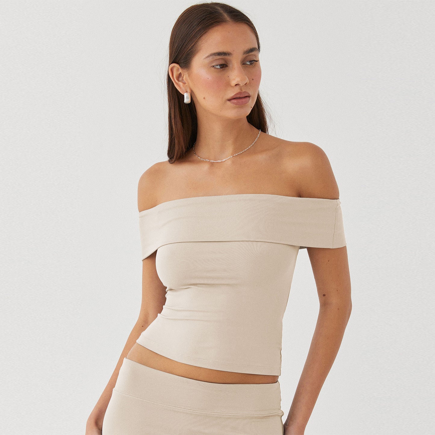 ZllKl European and American Women's Clothing Summer New Tube Top Sexy T-shirt off-Shoulder Hot Girl Pure Desire Style Top for Women