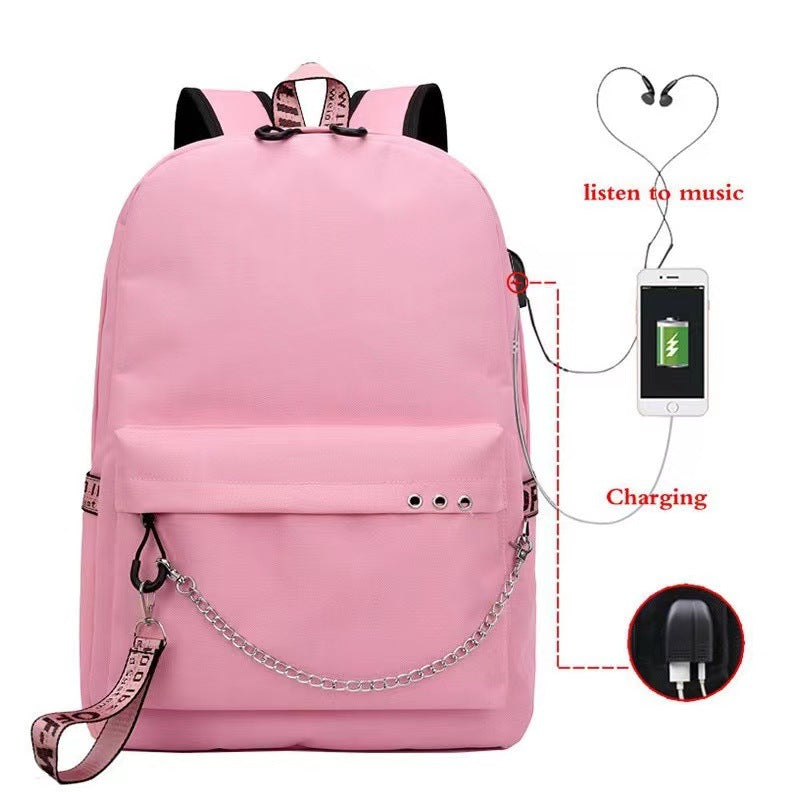 Cross-Border New Luminous Backpack Elementary and Middle School Student Schoolbags Women's Backpack
