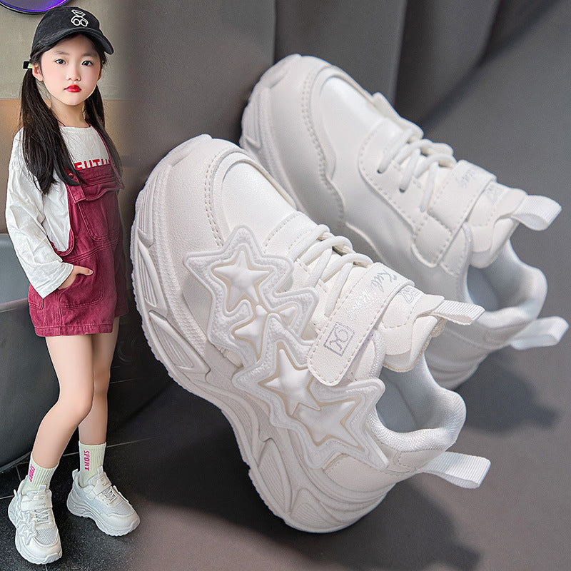 ZllKl Children's Shoes New Spring New Sports Shoes Mesh Breathable Girls Outdoor Climbing Boots One Piece Dropshipping