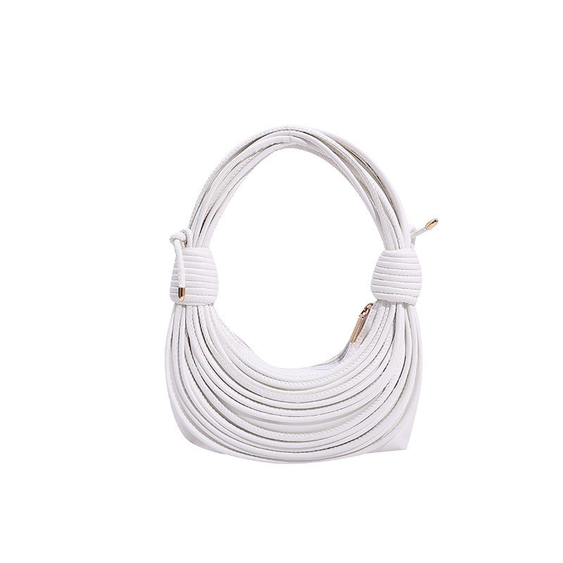 ZllKl Personalized Creative Bag Women's Bag 2022 Summer New Fashion Thread Bundle Woven Knotted Women's Shoulder Crossbody Tote