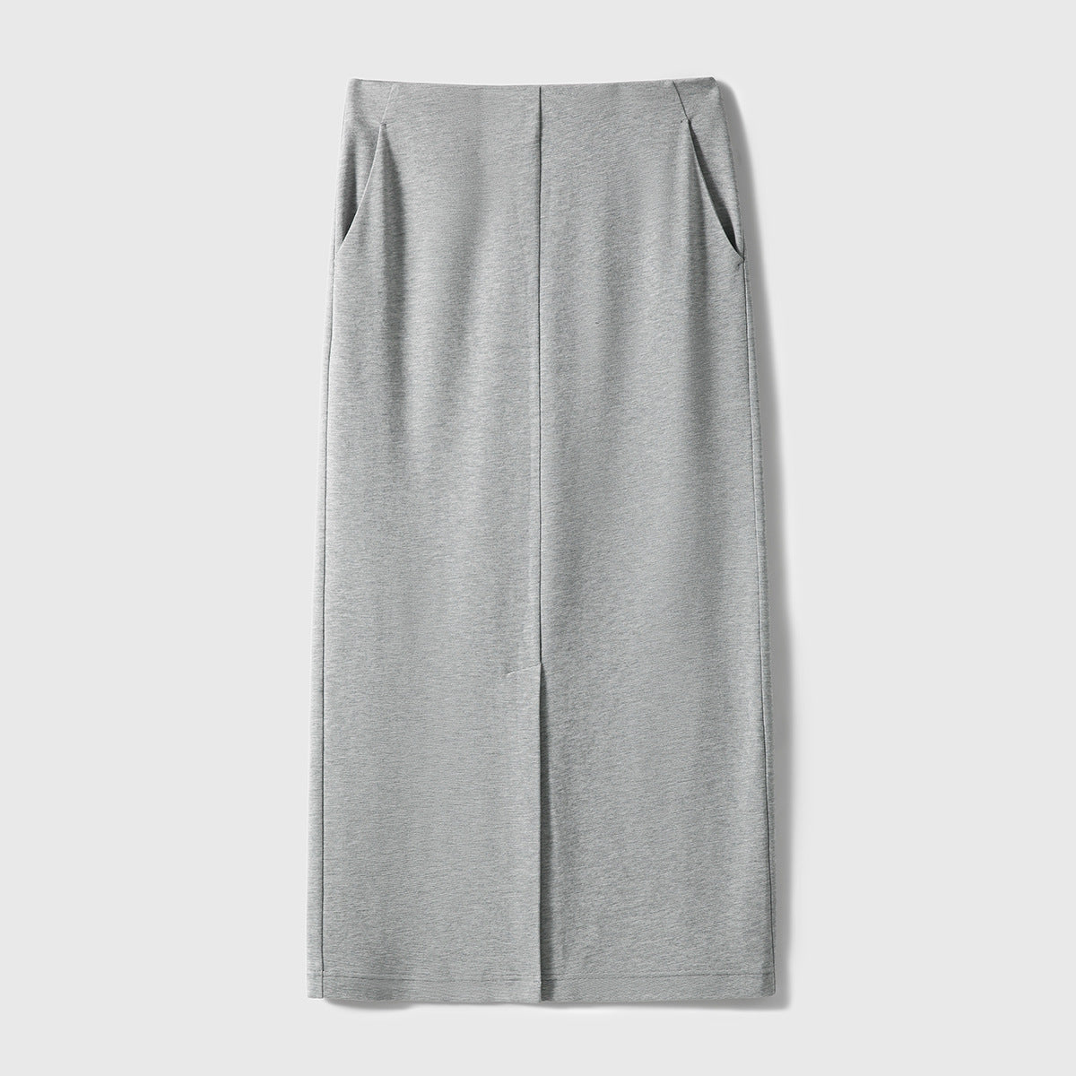 2025 Premium temperament Front split skirt, straight skirt, black and gray long skirt spring and autumn women's clothing