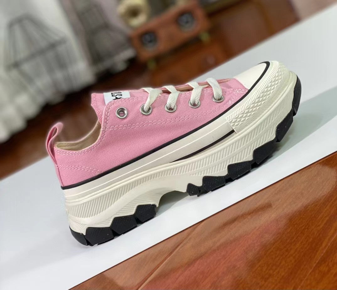 ZllKl Putian Pure Original Allstar Canvas Shoes 100 Th Anniversary Platform Dad Shoes Men's and Women's Casual All-Matching Heightened Sneakers