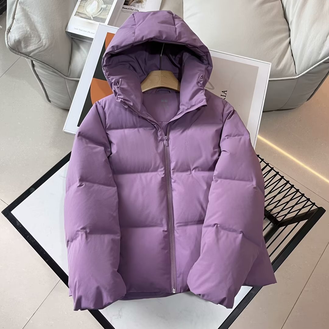 Fitting Room~ Seamless Down Hooded Jacket Thickened Down Jacket Women's Warm 2023 Winter Women's S460920