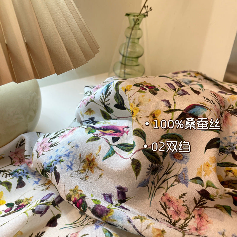 Silk shirt women's spring and summer popular mulberry silk design sense niche top outside wear temperament fashion shirt