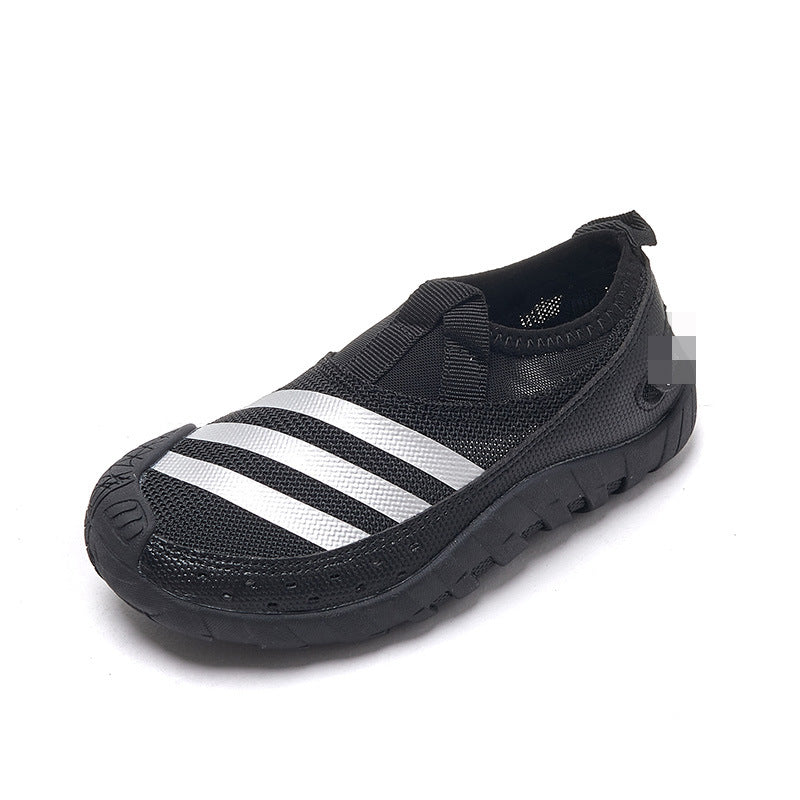 ZllKl Spring New Children's Mesh Breathable Wading Shoes Boys Lightweight Soft Sole Sneaker Boys Upstream Shoes